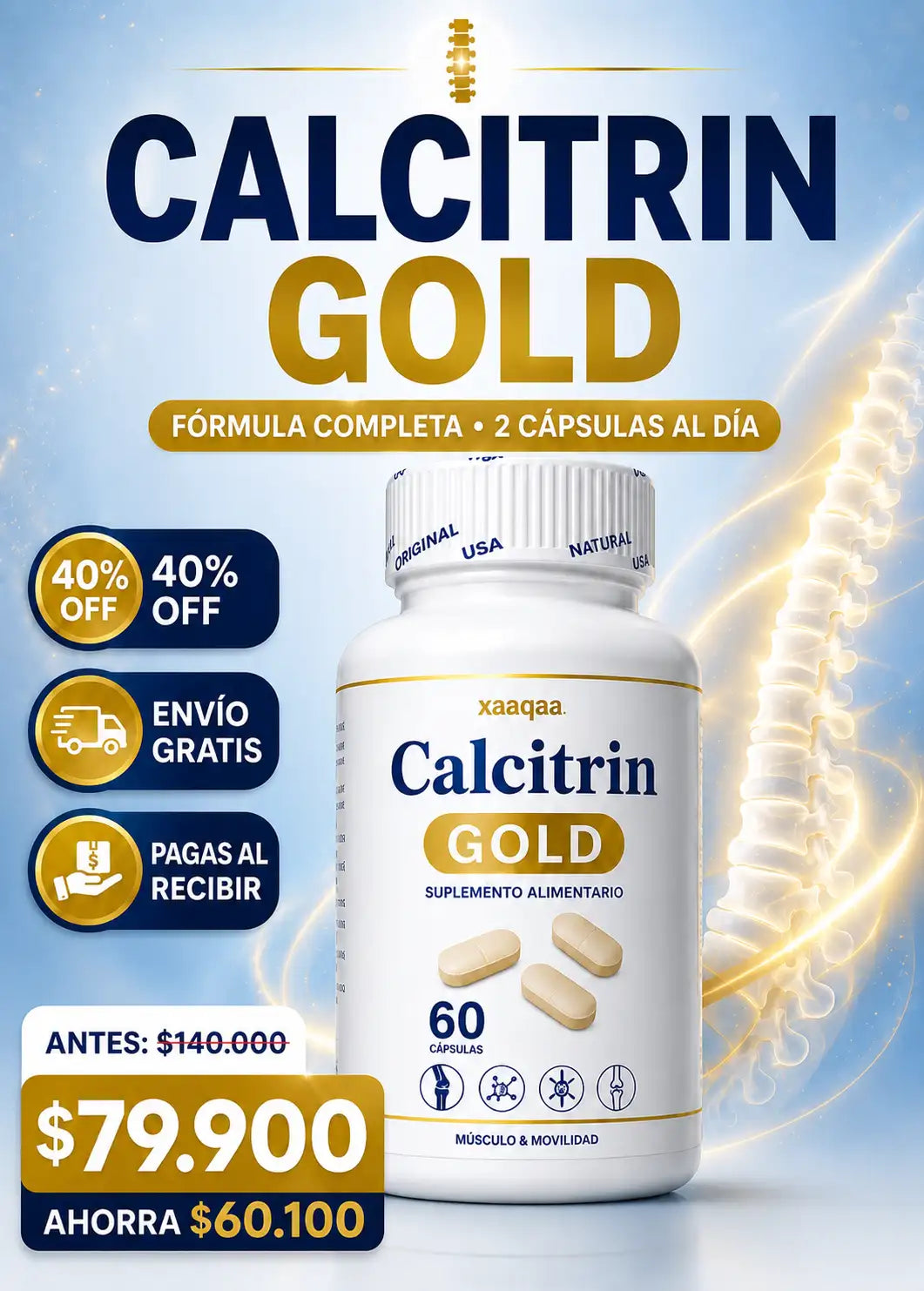 Calcitrin Gold — Apoya tu movilidad y muévete con más libertad 2
